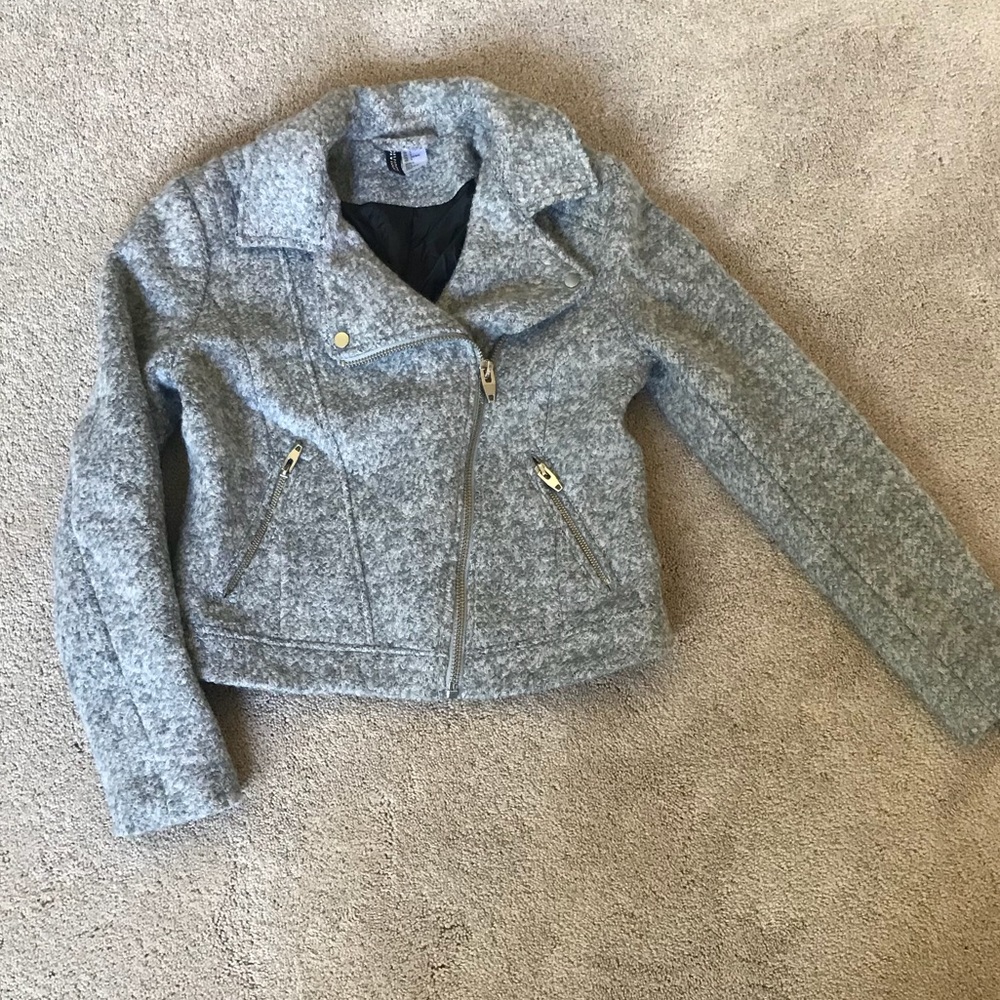 NWOT: H&M Knit Moto Jacket Size: 6